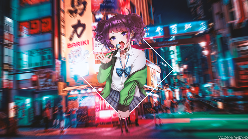 anime girls, picture-in-picture, anime, Mamimi Tanaka