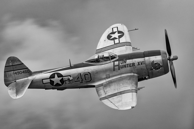 aircraft, vehicle, monochrome, military aircraft, military, numbers, P-47 Thunderbolt