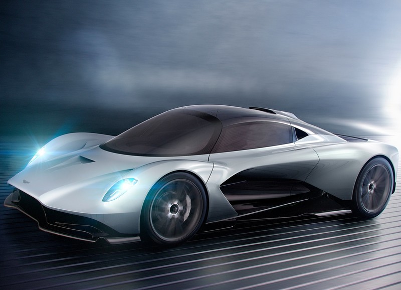Aston Martin, supercars, Aston Martin AM RB 003, concept car, cyan