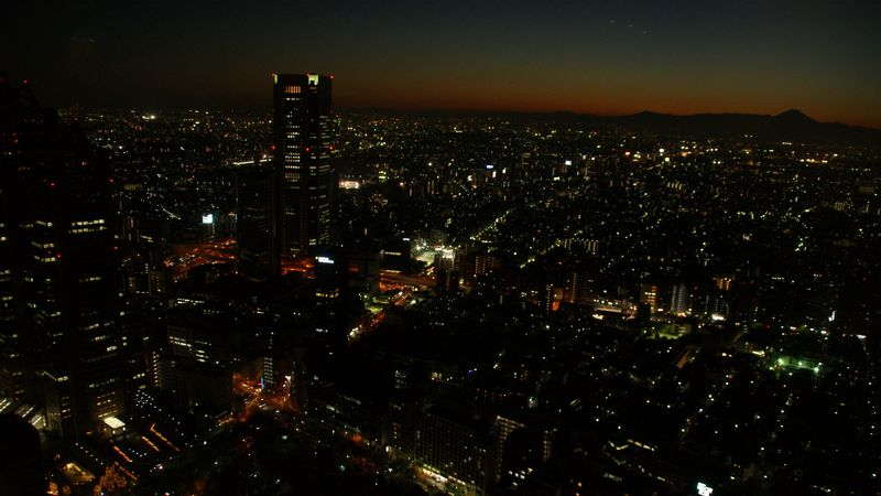 city, evening, lights, metropolis, shinjuku, tokyo, japan, 4k