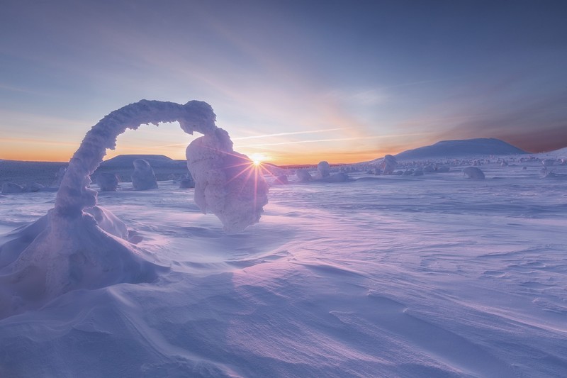 Ural, winter, nature, cold, landscape, snow, sunlight