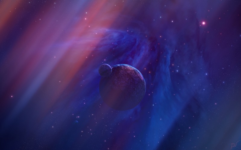 space, space art, planet, digital art, JoeyJazz