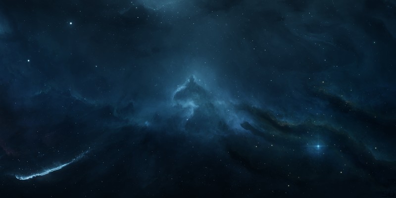 nebula, stars, galaxy, universe, space, space art, digital art, Starkiteckt