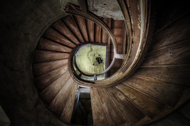 building, stairs, stairway, abandoned