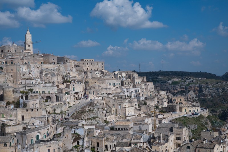 city, landscape, Matera, church, Italy