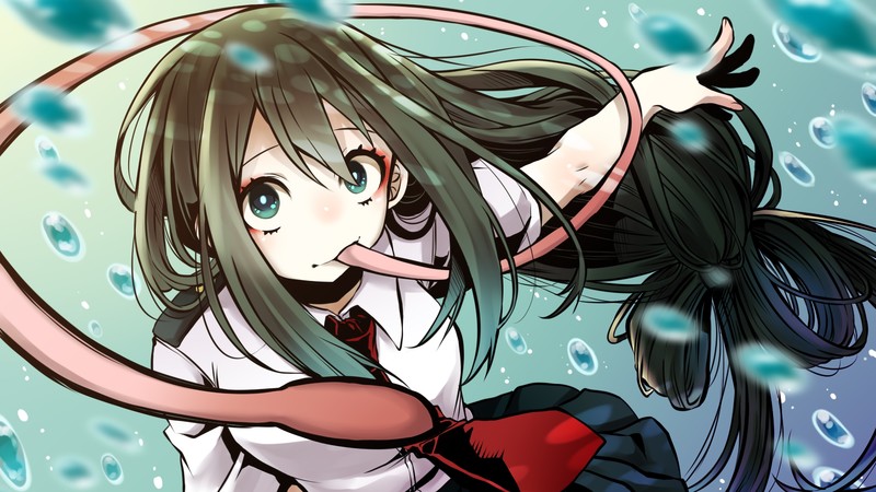 Tsuyu Asui, Boku no Hero Academia, anime girls, anime