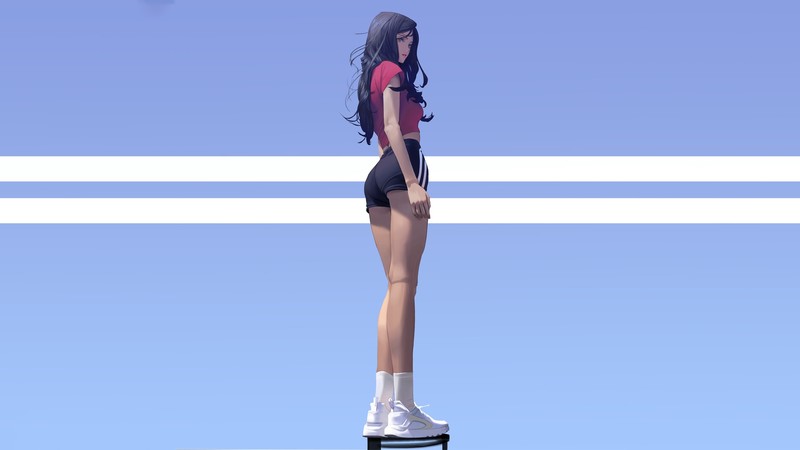 anime, artwork, anime girls, legs