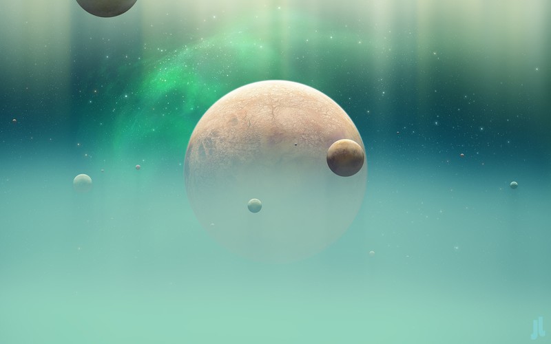 space, space art, planet, digital art, JoeyJazz