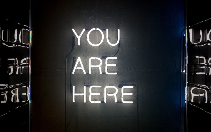 dark, lights, neon, neon lights, text, mirror, reflection, typography, neon glow, photography