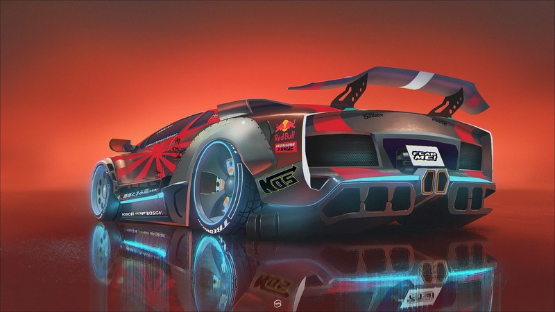 concept art, concept car, reflection, car, vehicle, render, digital art