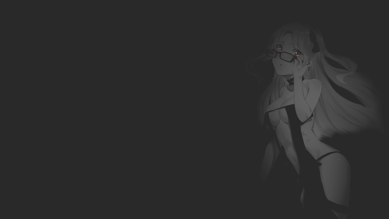 anime, anime girls, illustration, fan art, manga, boobs, minimalism, monochrome, dark background, selective coloring, Fate Series, Fate/Grand Order