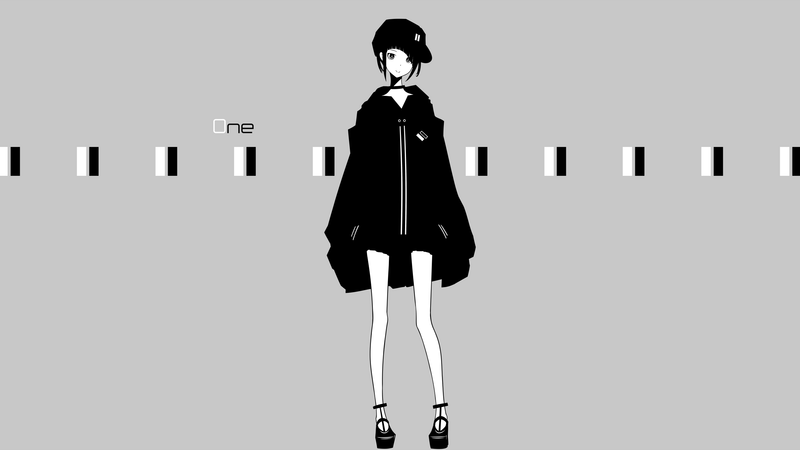 simple background, anime girls, original characters, jacket, hat, collar, short hair