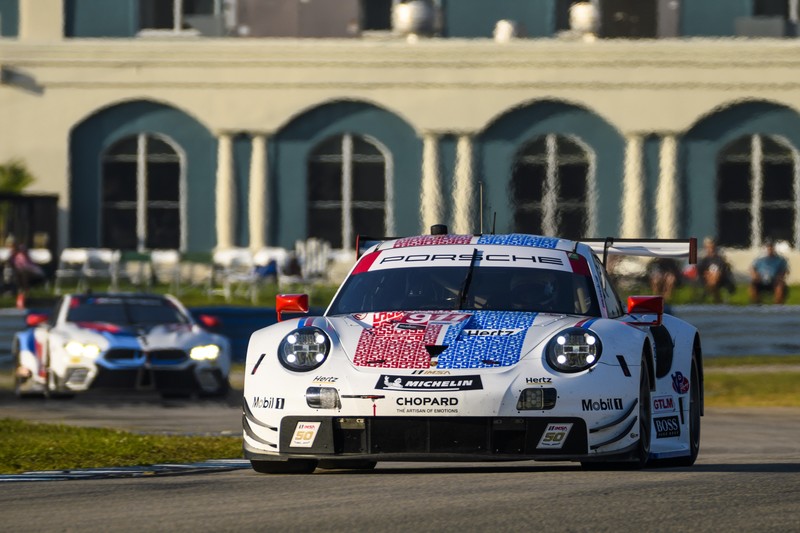 Porsche, Porsche 911 RSR, car, white cars, vehicle, BMW M8 GTE