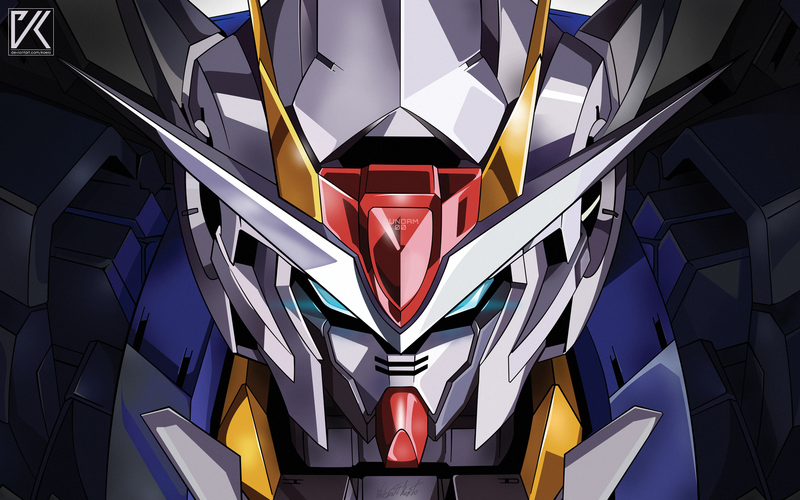 Gundam, Gundam 00 exia, Mobile Suit Gundam, Mobile Suit Gundam 00, robot, anime