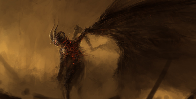 creature, fantasy art, Demon Hunter