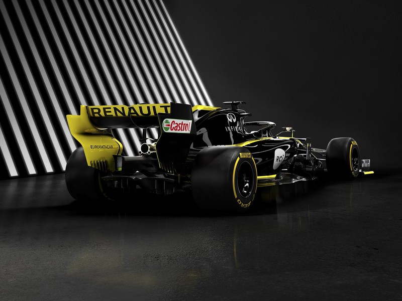 renault r.s.19, Formula 1, car, yellow, Renault, yellow cars, race cars, racing, 2019 (Year), formula cars