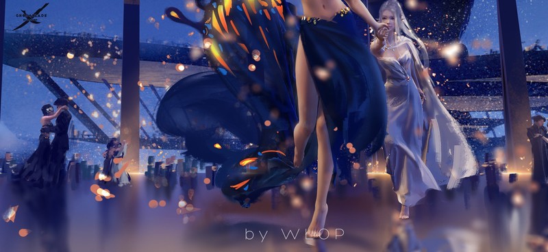 WLOP, anime girls, anime, legs, dress, Ling Feng