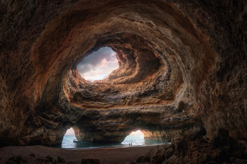 cave, rock, nature, rock formation