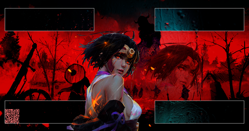 Kabaneri of the Iron Fortress, Mumei, anime girls, red lipstick, dark hair, anime