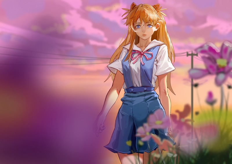 Neon Genesis Evangelion, redhead, twintails, anime girls, Asuka Langley Soryu