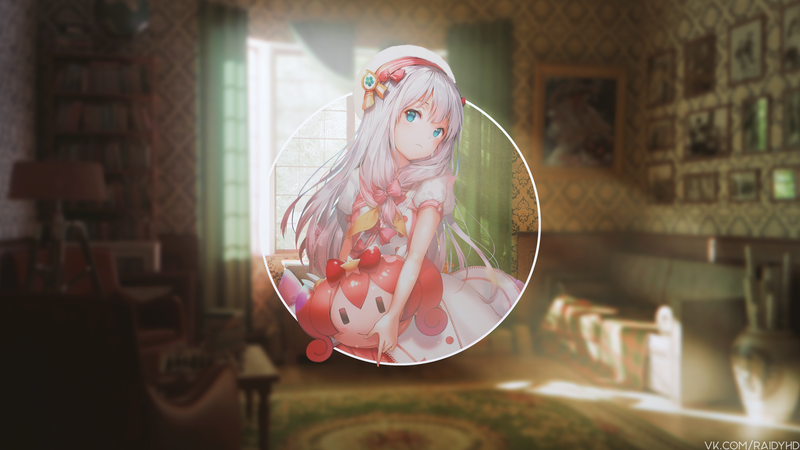 anime girls, anime, picture-in-picture, Izumi Sagiri