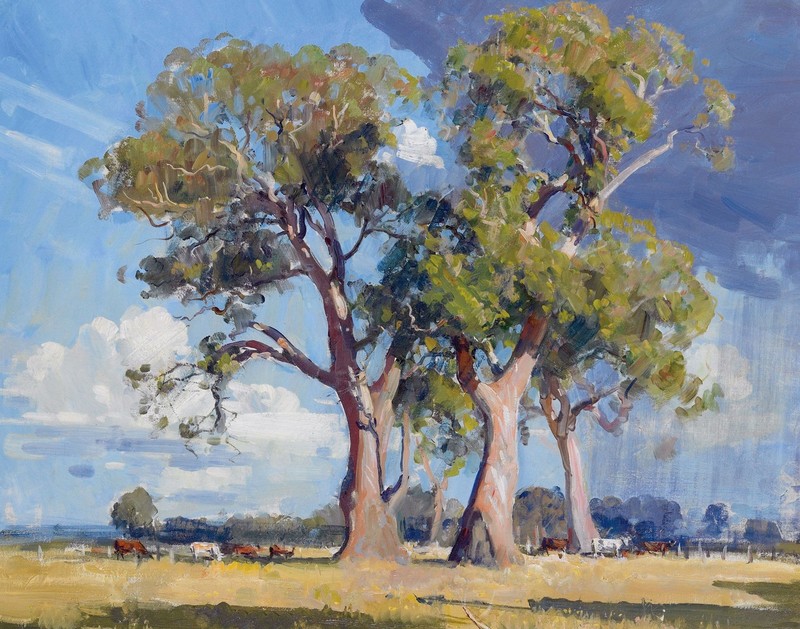 classical art, painting, nature, landscape, trees