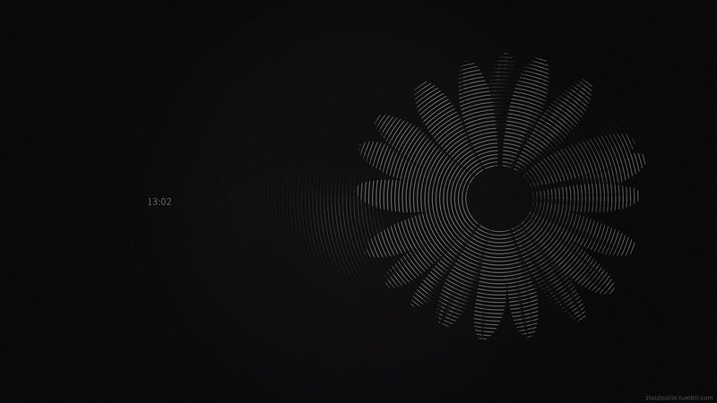 glitch art, abstract, flowers, black, numbers
