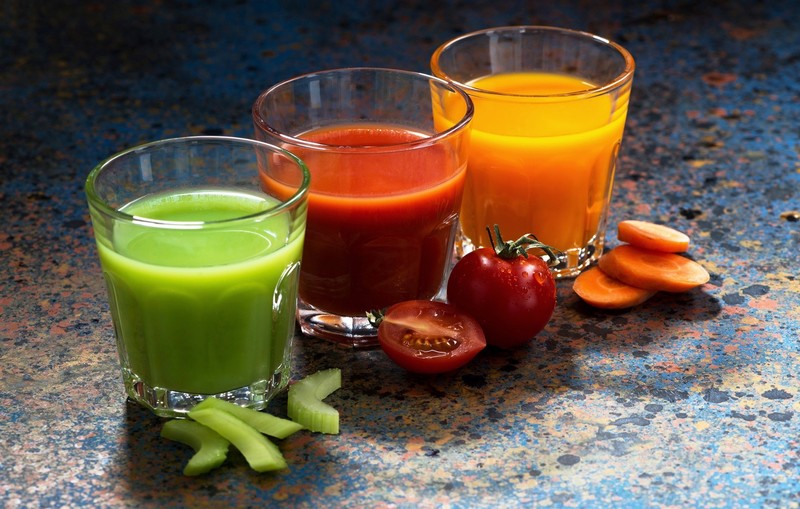food, drink, colorful, drinking glass, tomatoes, vegetables, aloe vera, carrots, juice
