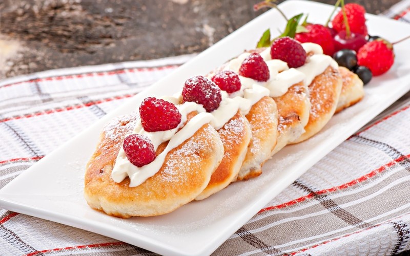 sweets, food, fruit, berries, pastries, raspberries, dessert