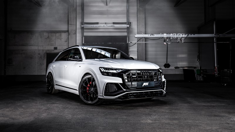 Audi, vehicle, 2019, abt audi q8, white cars