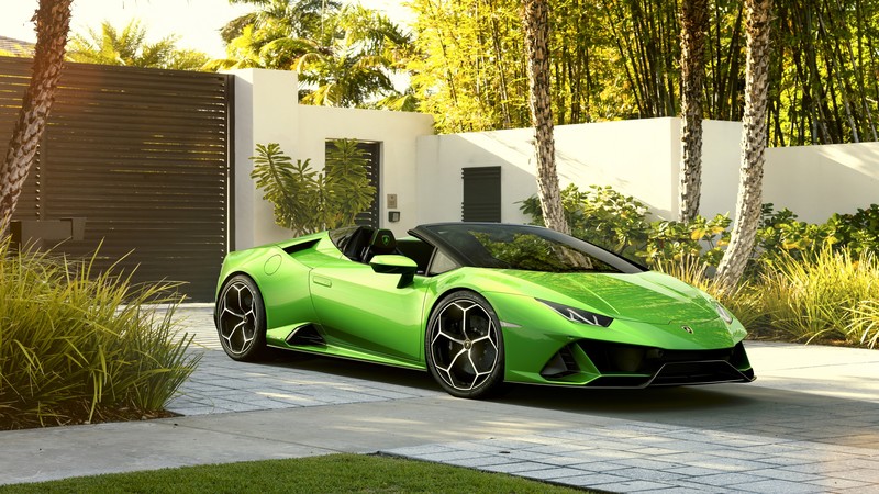 2019, vehicle, sports car, green car