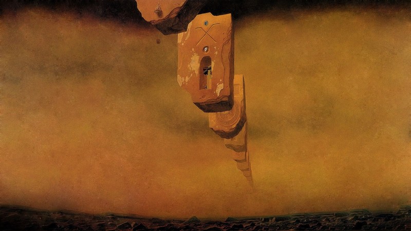 painting, symbolism, surreal, abstract, artwork, Zdzisław Beksiński
