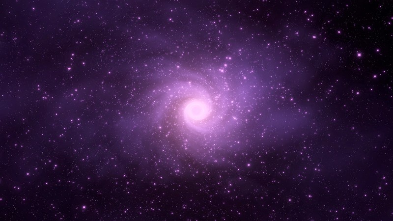 space, stars, purple, triangle