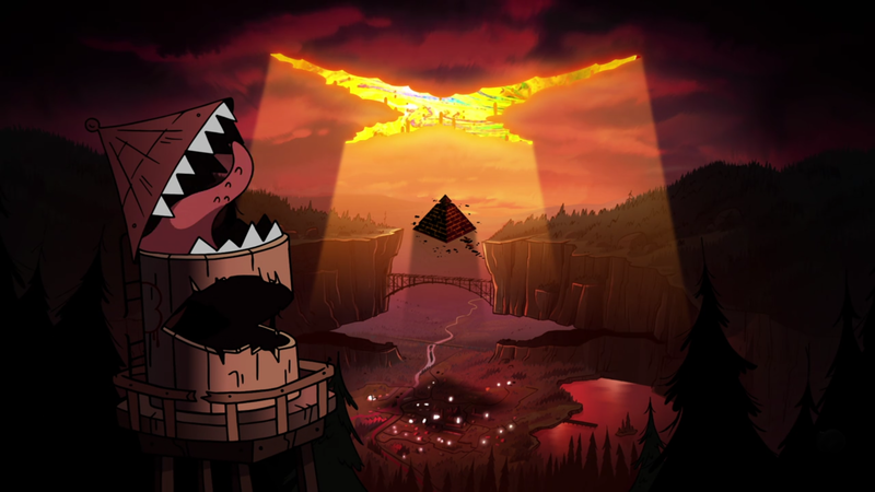 Gravity Falls, Bill Cipher, artwork, cartoon