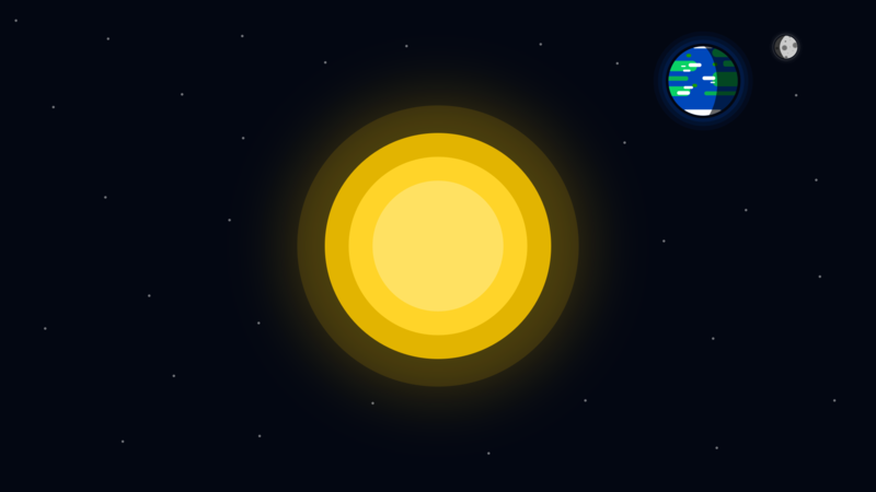 space, universe, Sun, Earth, Moon
