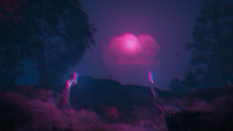 Far Cry New Dawn, digital art, neon, abstract, pink