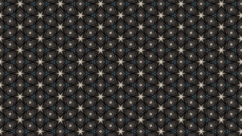 pattern, stars, rhombuses, squares, symmetrical, 4k