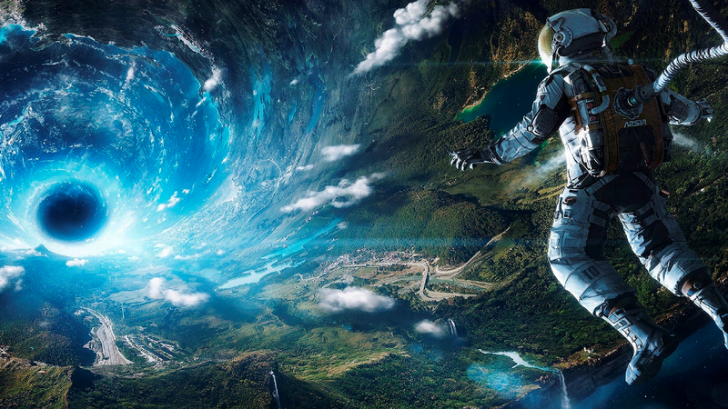 space, black holes, astronaut