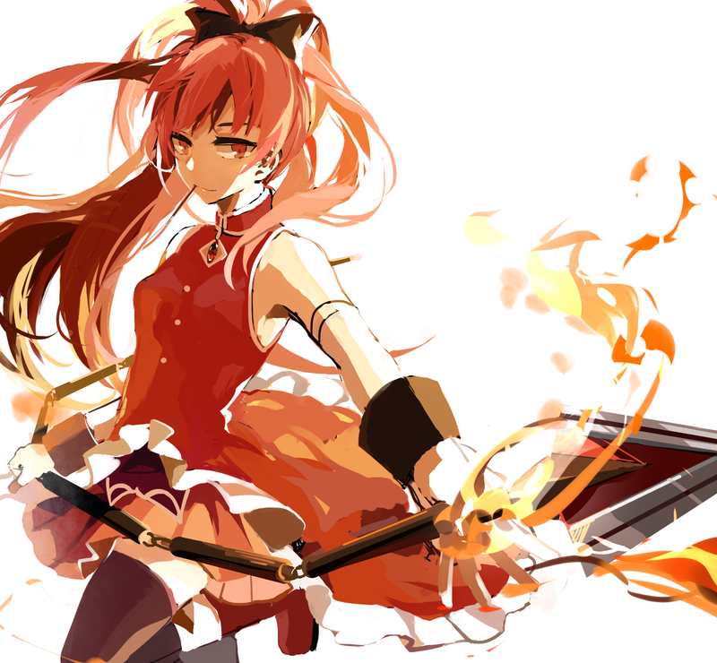 anime, anime girls, Mahou Shoujo Madoka Magica, Sakura Kyoko