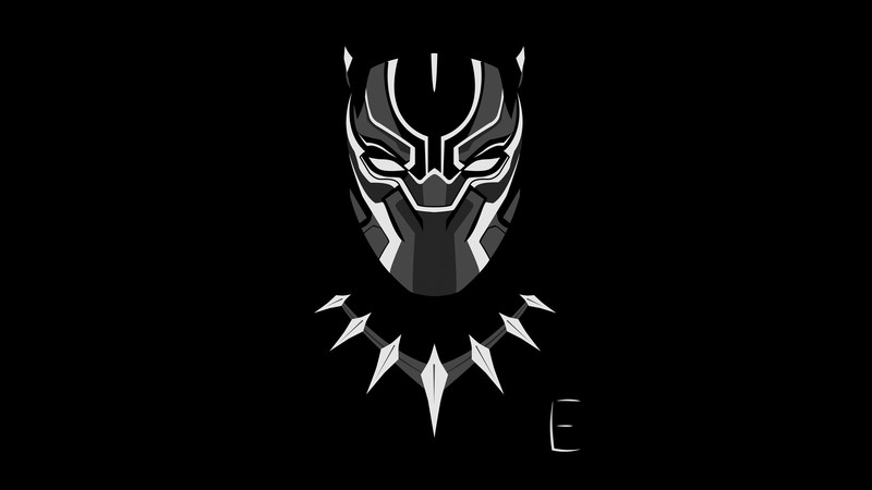 black, Black Panther, white, simple, grey, movies, Marvel Cinematic Universe, Wakanda, gray, mask