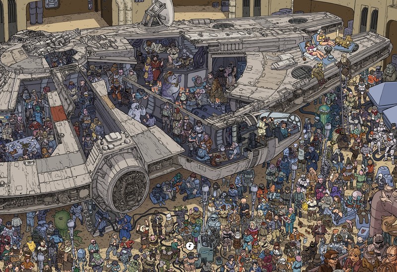 artwork, Millennium Falcon, Star Wars