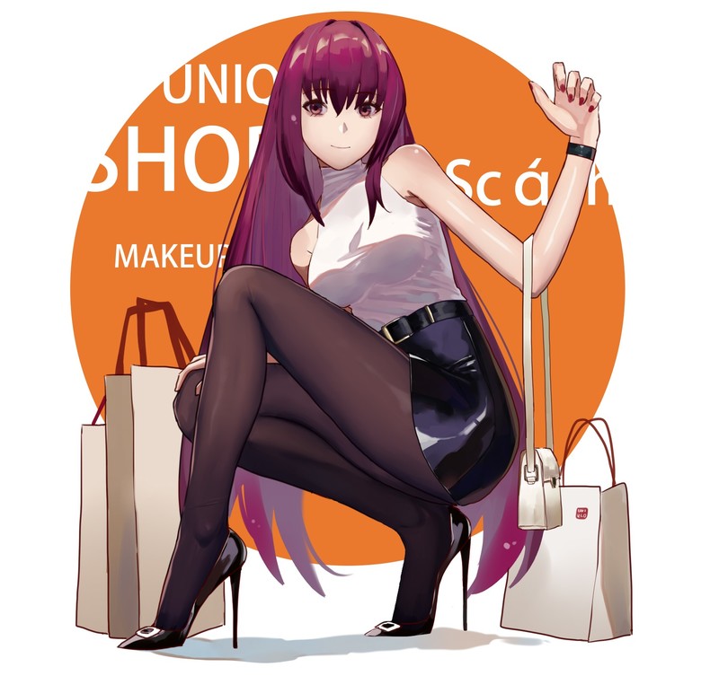 anime girls, anime, Fate/Grand Order, Scathach (Fate/Grand Order), Vic