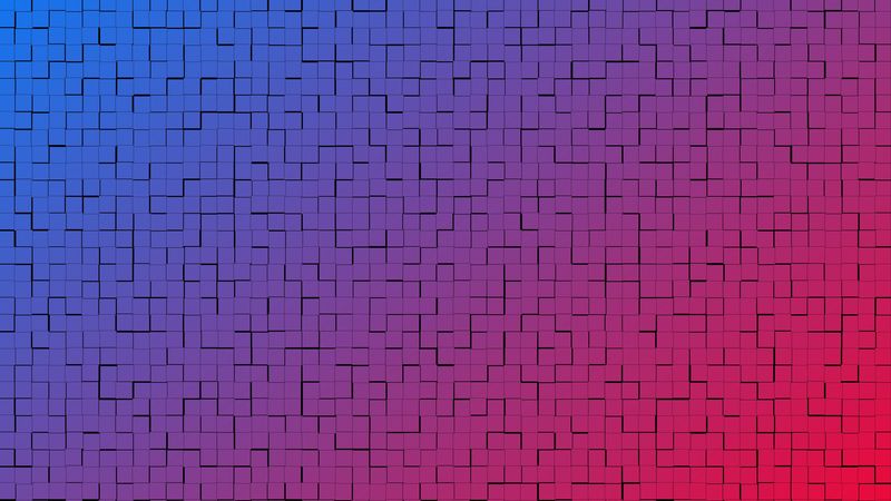 pattern, cubes, gradient, lines, abstraction, shade, 4k