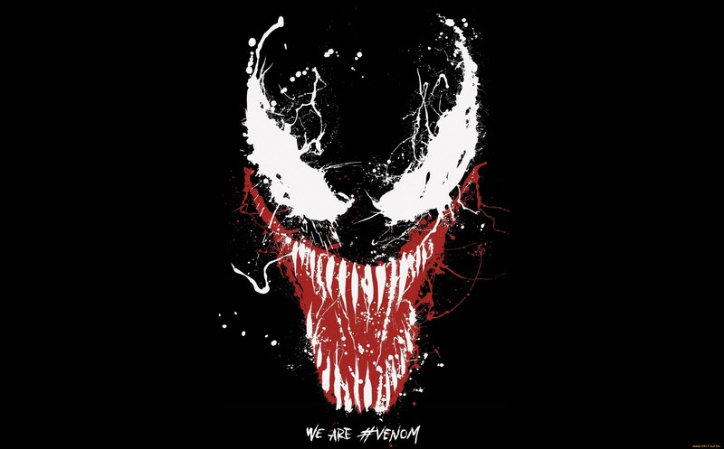 artwork, simple background, Venom, creature