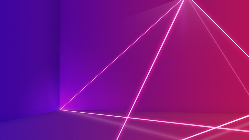 lines, abstract, Retrowave, colorful, digital art, pink, purple