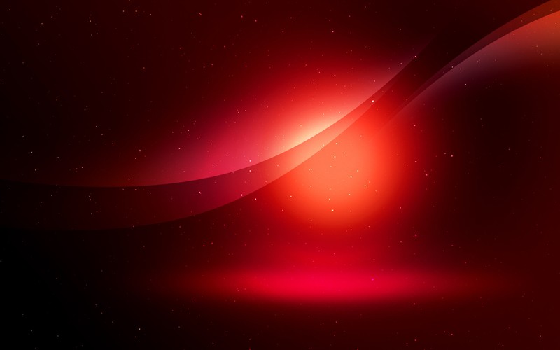 red, neon, shapes, digital art, abstract