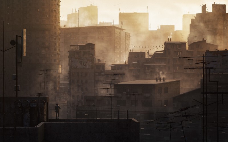 cityscape, dark, city, artwork