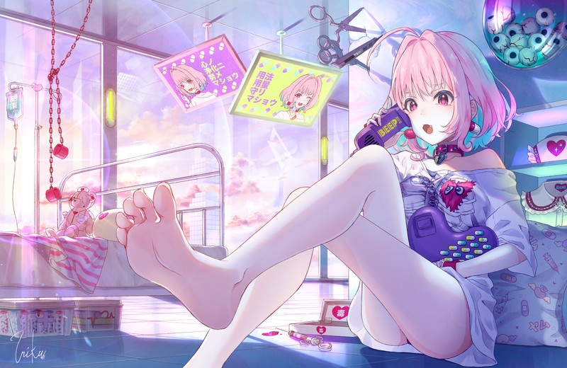 anime girls, anime, THE, Riamu Yumemi