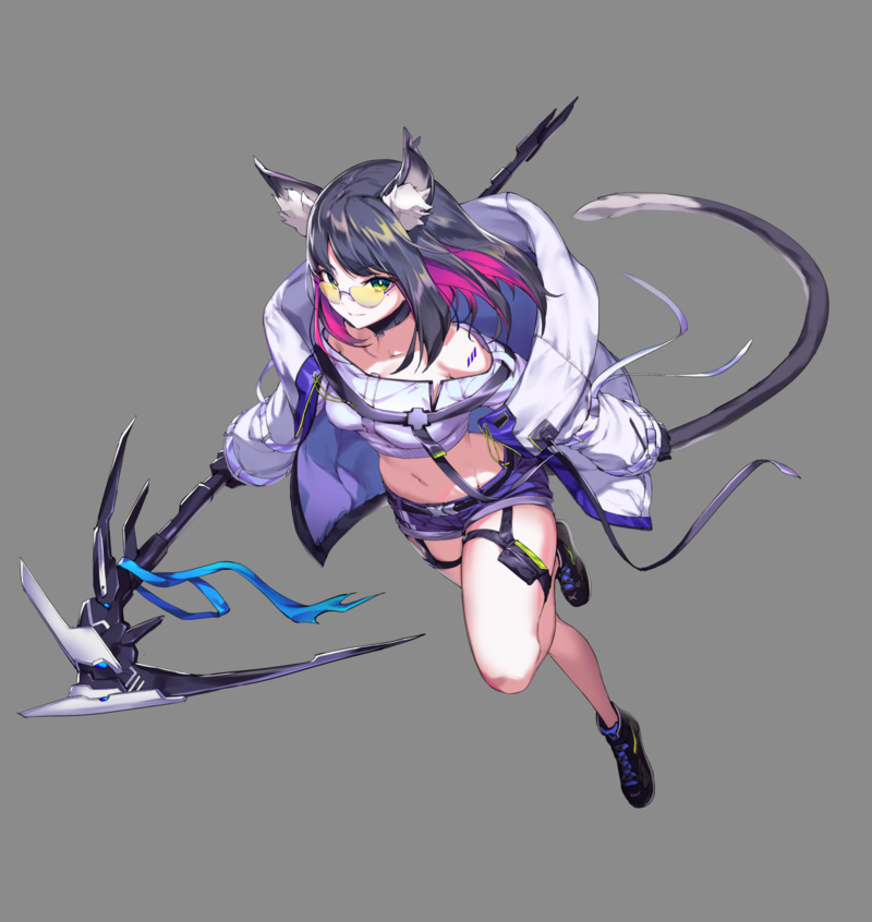 anime girls, anime, original characters, cat ears, simple background, rswxx