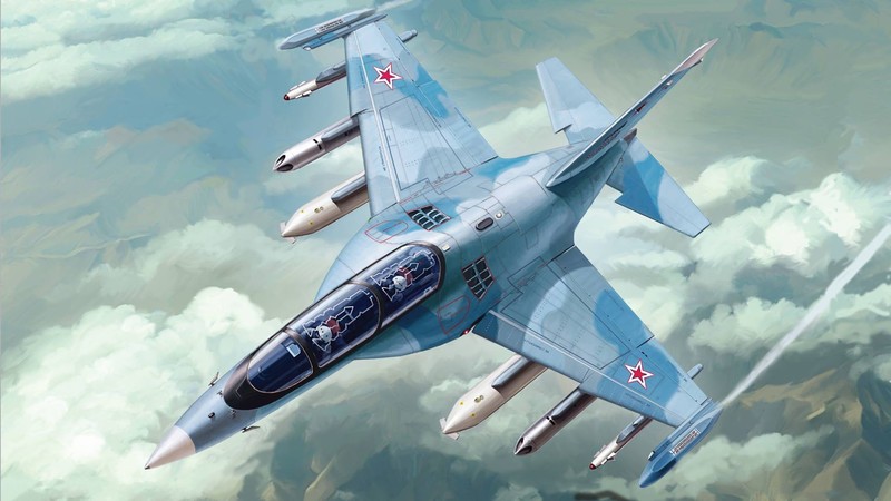 military, aircraft, military aircraft, vehicle, artwork, Yakovlev Yak-130